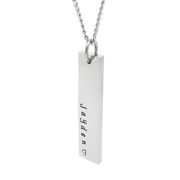 Family sales bar necklace