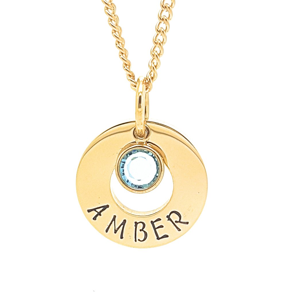 Daughter sale birthstone necklace