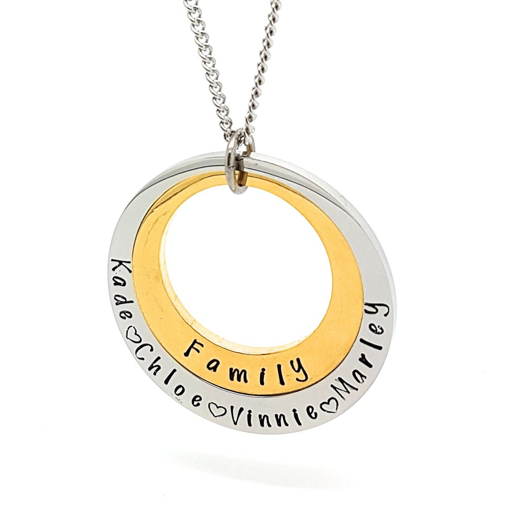 Engraved Personalised Necklace for Mum, Auntie etc | Jewels 4 Girls