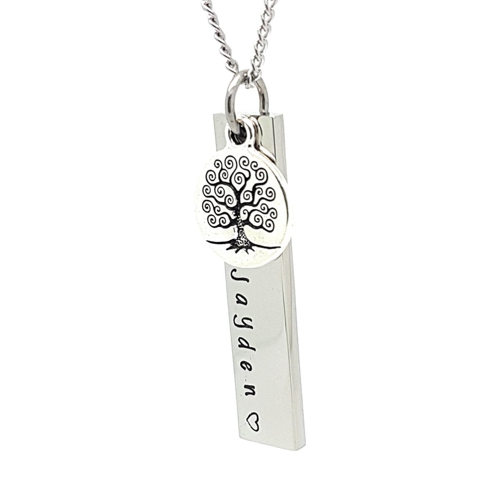 Tree on sale charm necklace