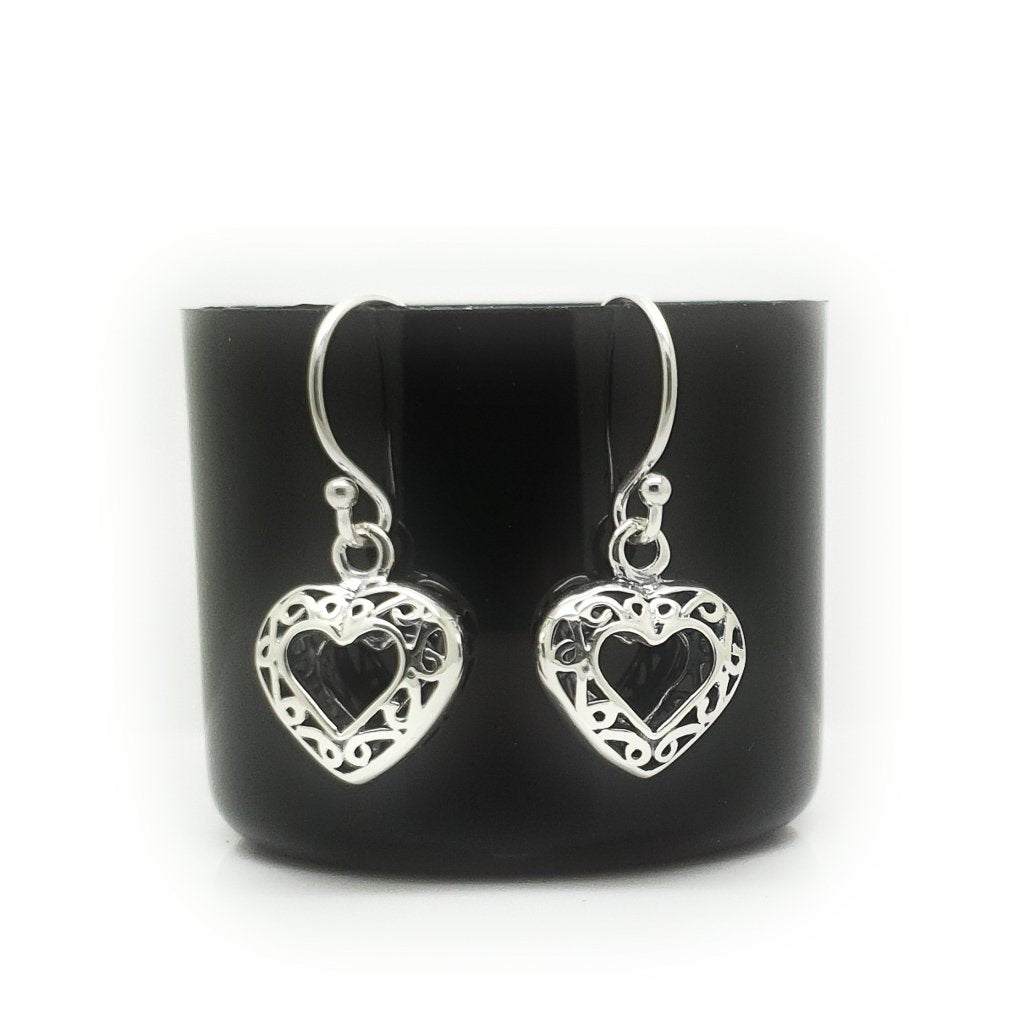 Love heart deals drop earrings